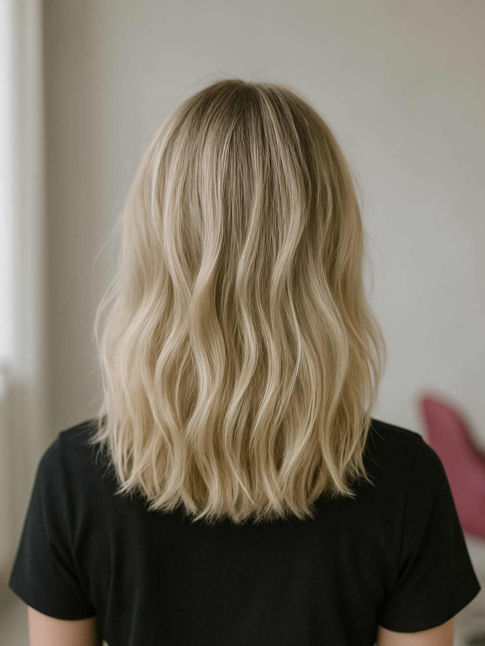 Nuancier photographié de matière capillaire sans visage